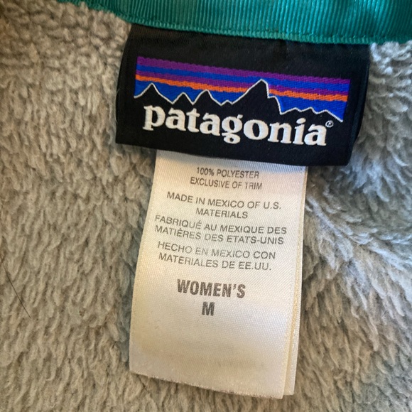 Patagonia Retool Light Gray Vest with Teal Highlights - Picture 6 of 6